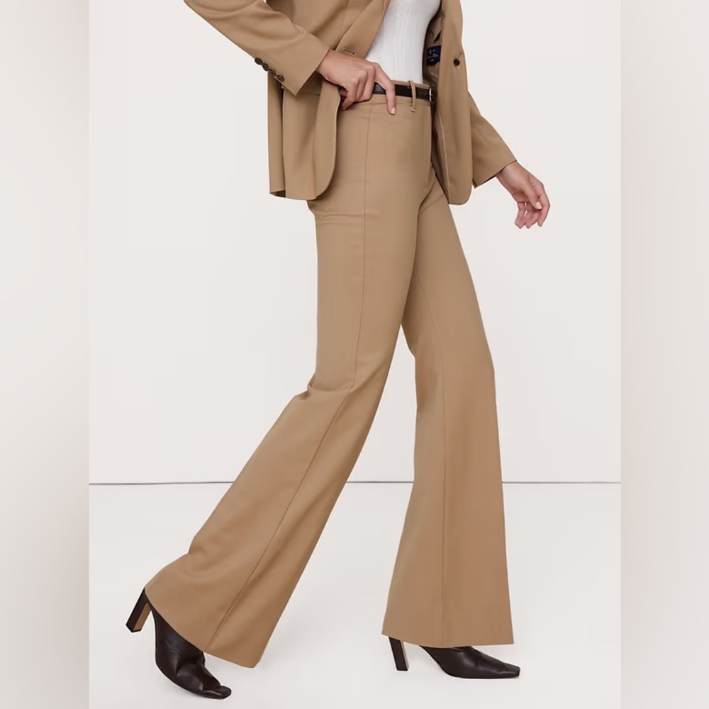 NEW! Banana Republic Camel High Rise Flare Italian Wool Pant - 826931 🖤
